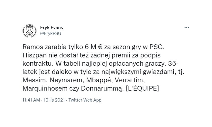 ZAROBKI Sergio Ramosa w PSG!